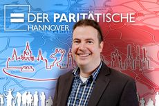 GF: Georg Steimann vor stilisierter Hannover Karte